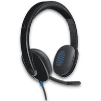 Logitech H540 USB Headset Noise Cancelling Mic - On Ear Controls Padded